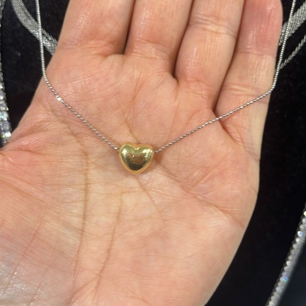 New Heart Necklace 16” inches with 2” inches of extension